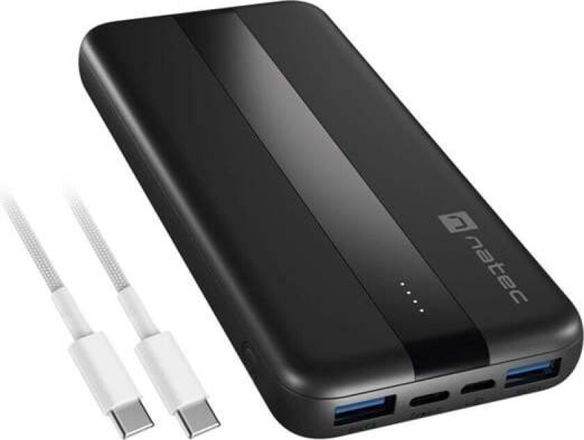 TREVI SLIM Q Nødlader - Svart - 10000 mAh