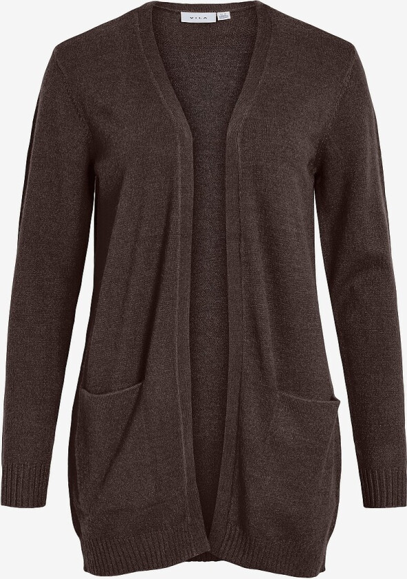 Cardigan viRil L/S Open Knit - Brun