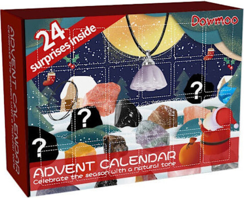 Hot 2025 Julekalender Mineral Blind Box Krystallkalender 14