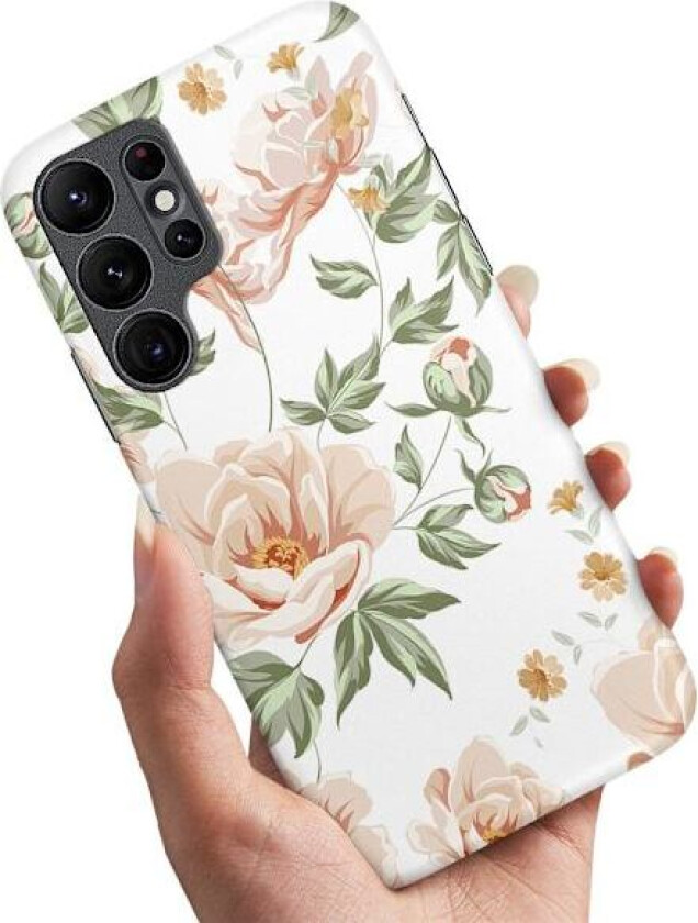Samsung Galaxy S23 Ultra - Deksel/Mobildeksel Blomstermønster