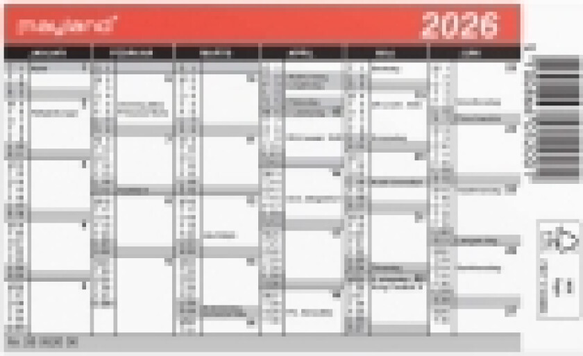 Mini kalender 2026