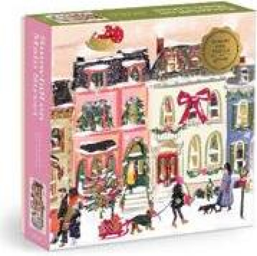 Snowfall on Main Street 1000 Piece Foil Puzzle