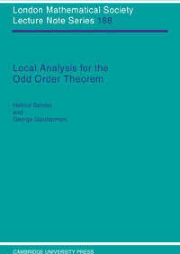 Local Analysis for the Odd Order Theorem