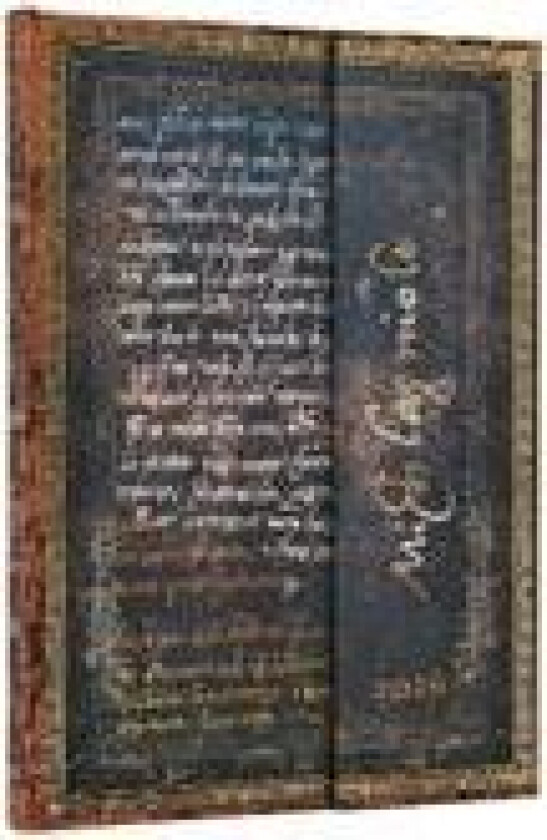 2026 Michelangelo, Handwriting (Embellished Manuscripts Collection) Midi 12-month Vertical Hardcover Flexi Dayplanner 2026 (Wrap Closure)