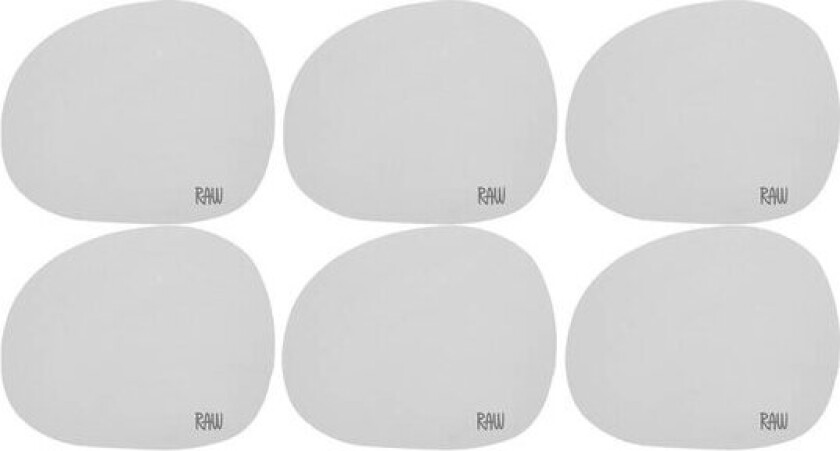 Bilde av RAW Soft glassbrikke 6 stk light grey