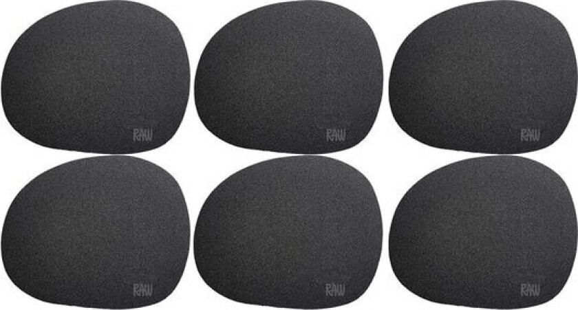 Bilde av RAW Soft glassbrikke 6 stk black