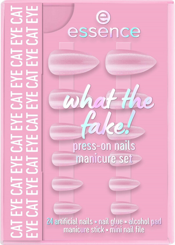 What The Fake! Press-On Nails Manicure Set 02 CAT EYE