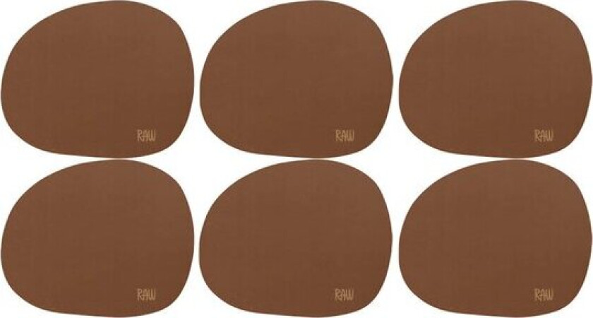 Bilde av RAW Soft glassbrikke 6 stk mocca