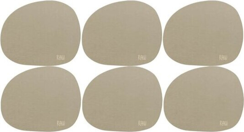 Bilde av RAW Soft glassbrikke 6 stk mellow clay
