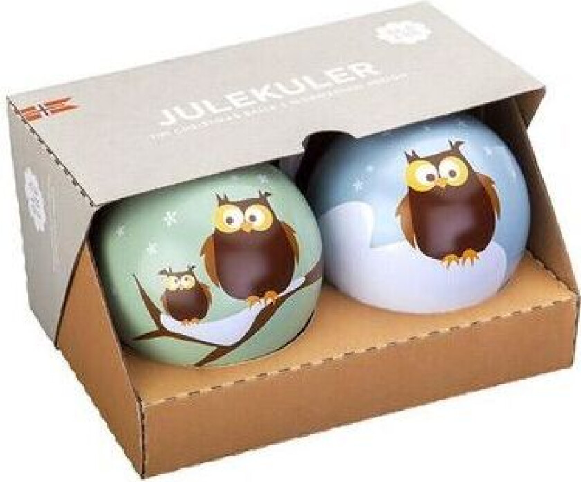 Julekuler - Ugle 2 Pk
