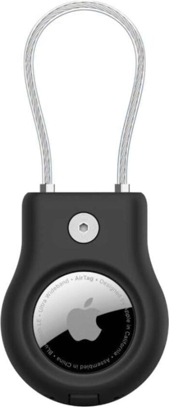 Låsbart AirTag-deksel med nøkkelring – Beskyttelsesholder for Apple AirTag