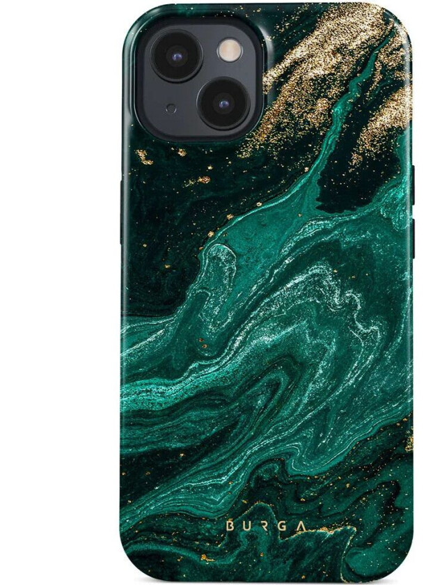 Burga Slitesterkt MagSafe-deksel - Emerald Pool (iPhone 15 Plus)