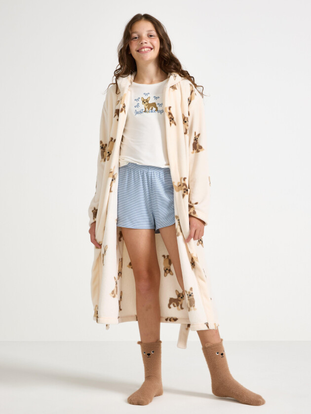 Morgenkåpe i fleece