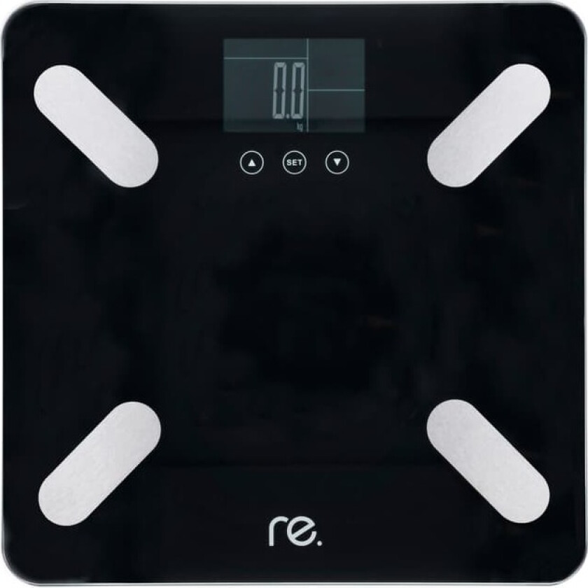 re. smart baderomsvekt 180 (sort)