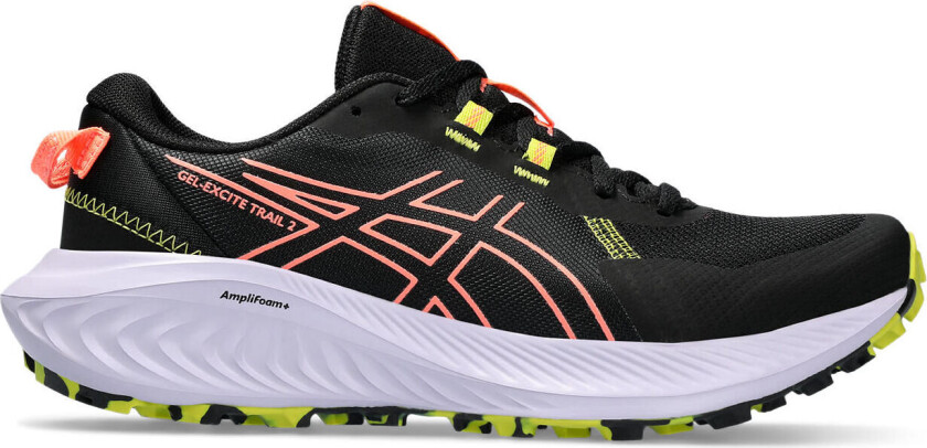 Asics Women's Gel-Excite Trail 2 Black/Sun Coral 39.5, Black/Sun Coral