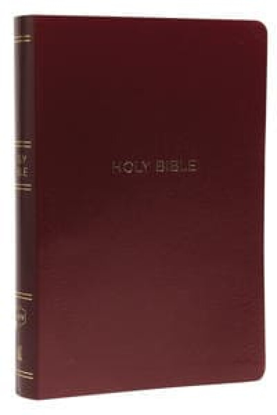 NKJV Holy Bible, Giant Print Center-Column Reference Bible, Burgundy Leather-look, 72,000+ Cross Ref av Thomas Nelson