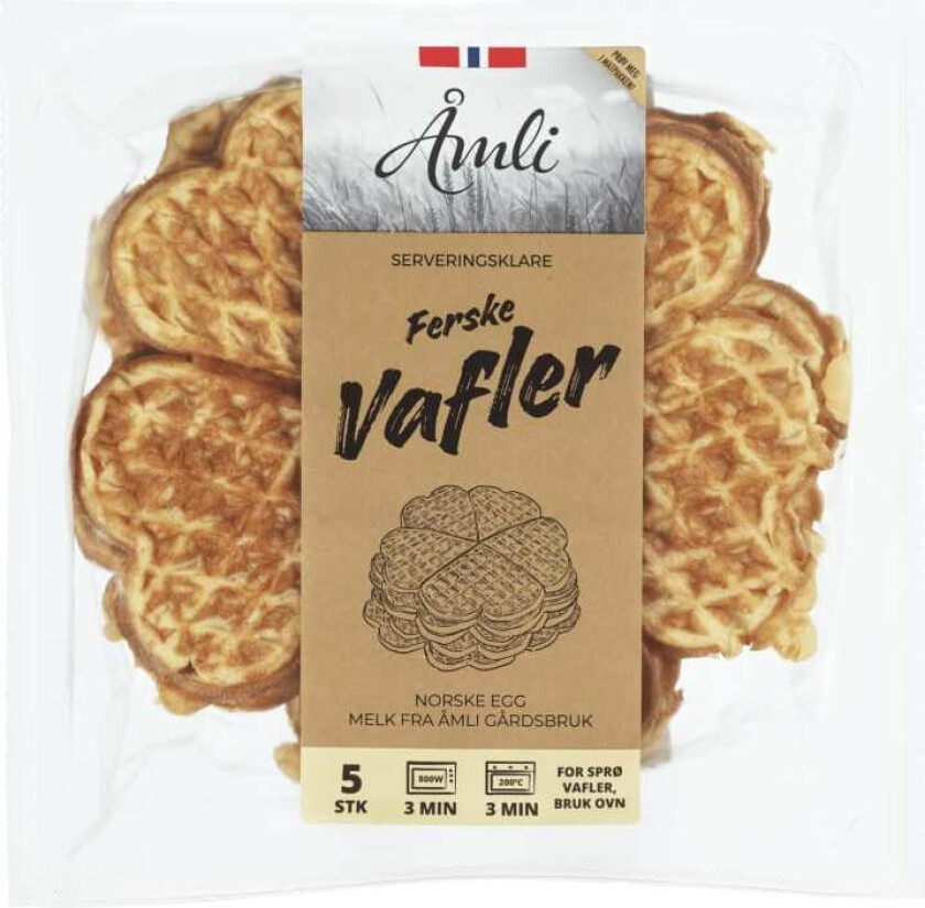 Vafler Stekte 5stk 440g