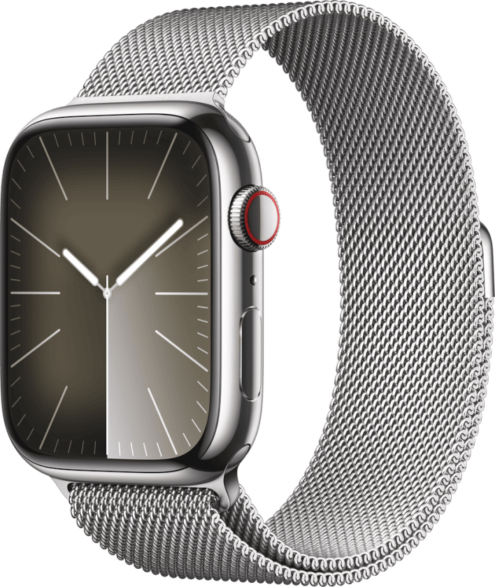 Watch 9 45mm Milanese Loop, Sølv