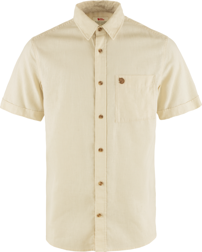 Men's Övik Travel Shirt Ss Chalk White M, Chalk White