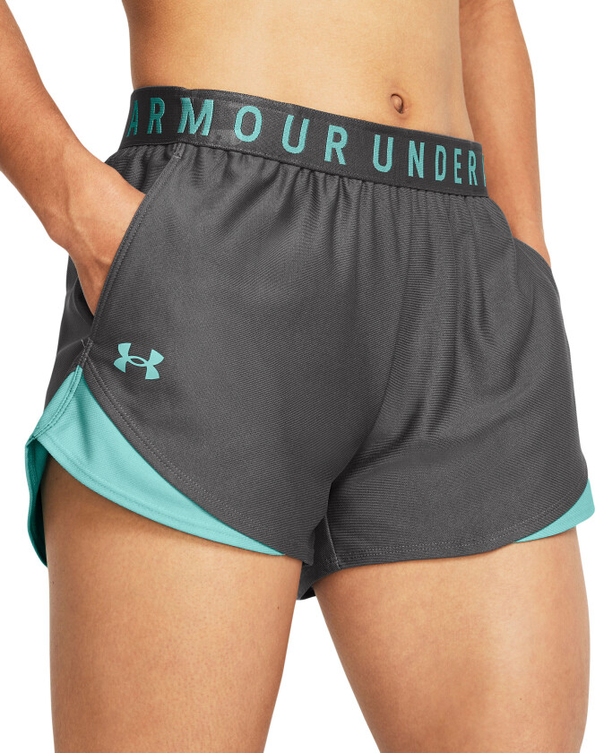 Women's Play Up Shorts 3.0 Castlerock/Radial Turquoise S, Castlerock/Radial Turquoise