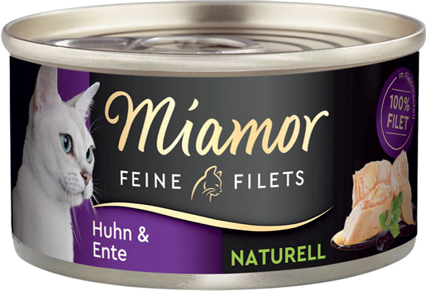 Økonomipakke Miamor Fine Filéter Naturelle 24 x 80 g - Kylling og and