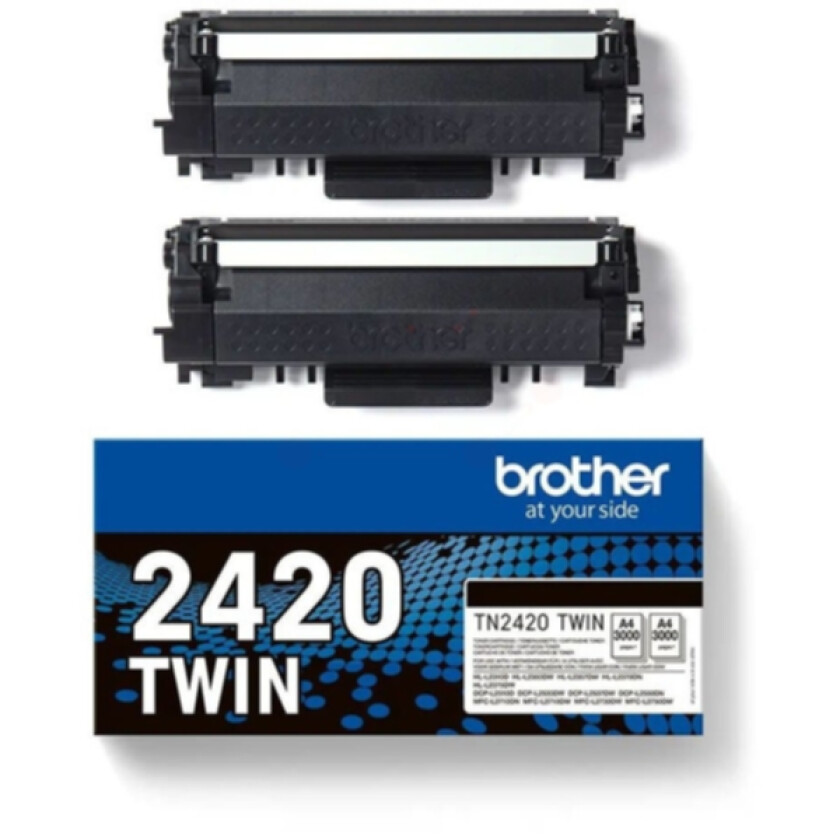 Toner sort 3.000 sider, 2-pack