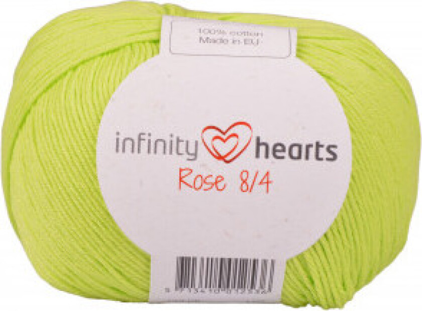 Rose 8/4 Garn Unicolor 145 Limegrønn