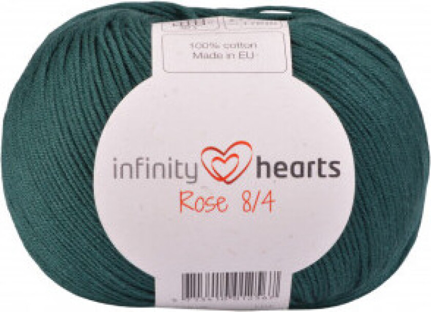 Rose 8/4 Garn Unicolour 241 Petrolgrønn