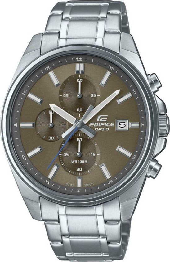 Edifice EFV-610D-5CVUEF - Kvarts - Sølv - Herreklokker - Rustfritt stål - ledd m/pin - Mineral