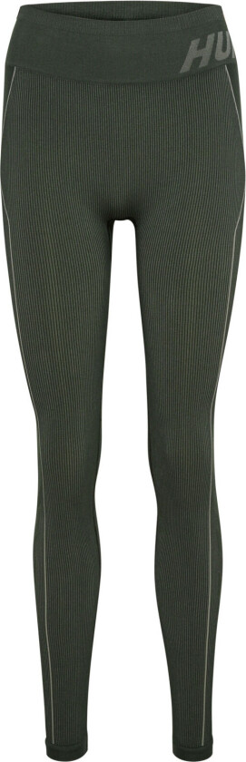 Hmlte Christel Seamless Mw Tights Climbing Ivy/Seagrass Melange M, Climbing Ivy/Seagrass Melange