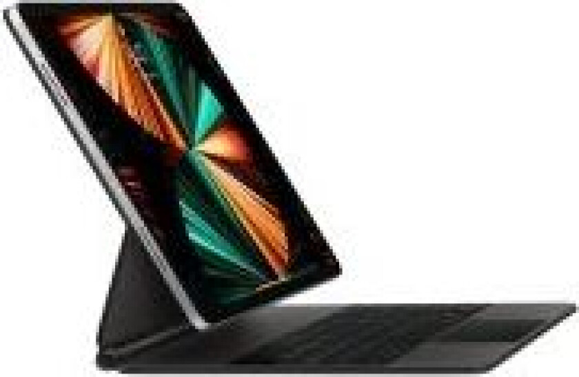 Magic Keyboard - Tastatur og folioveske - med styrepute - bakbelysning - Smart connector - QWERTY - Dansk - svart - for 12.9-inch iPad Pro (3. generasjon, 4. generasjon, 5. generasjon, 6. generasjon)