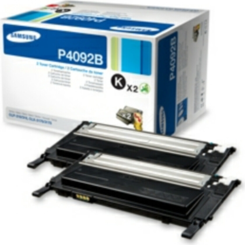 Toner svart twin pack, 1.500 sider