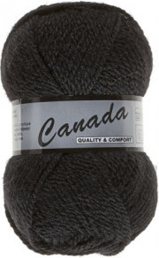 Lammy Canada Garn Unicolour 001 Svart