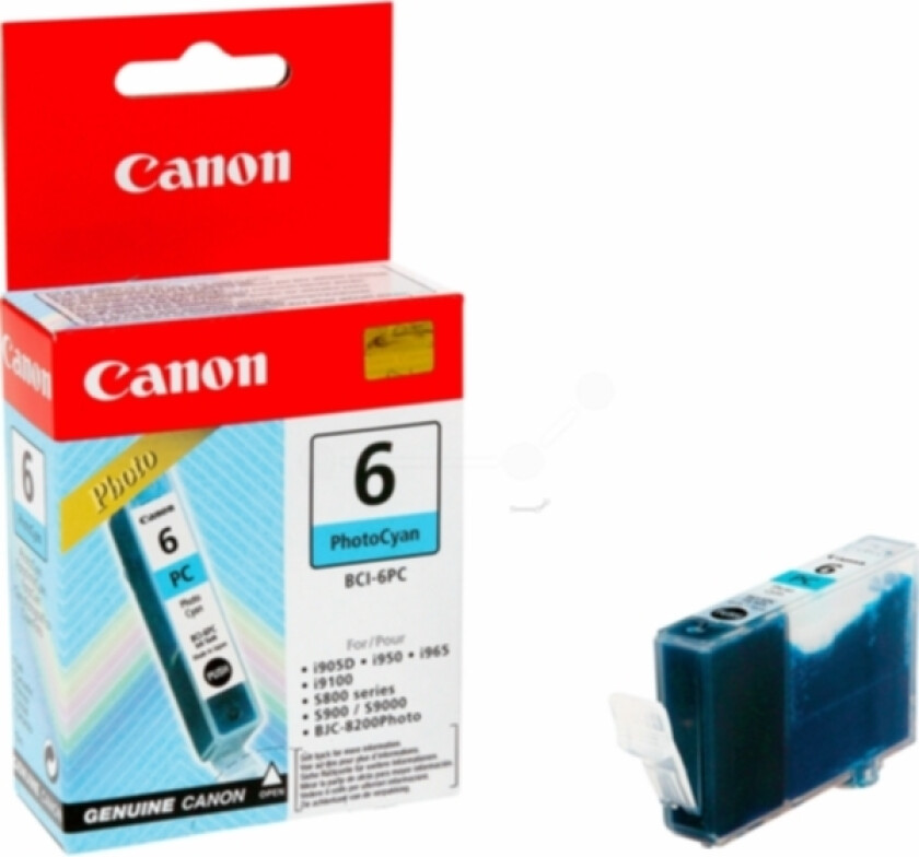 BCI-6 PC Blekkpatron cyan foto UV-pigment
