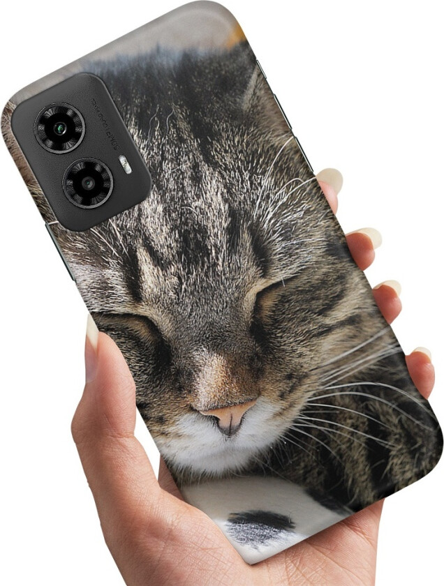 Motorola Moto G54 5G - Deksel/Mobildeksel Sovende Katt