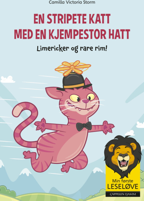 En stripete katt med en kjempestor hatt av Camilla Victoria Storm