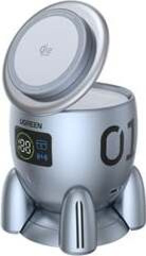 MagFlow Qi2.2 25 W 'Rocket' Magnetic Charging Powerbank Nødlader - Grey - 10000 mAh