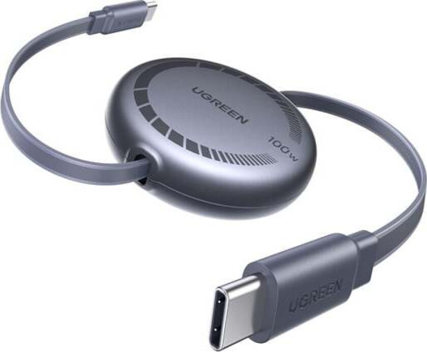 USB-C to USB-C PD Fast Charging Retractable Cable 1 m