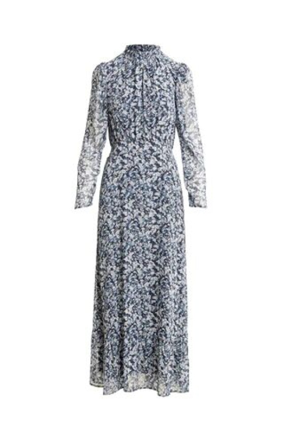 Nora Long Dress - Blue Dawn Print XS