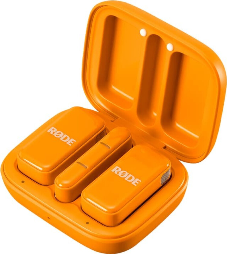 trådløs klipsmikrofon (oransje)