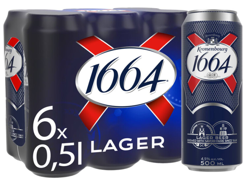 Kronenbourg 1664 Lager 0,5lx6 boks