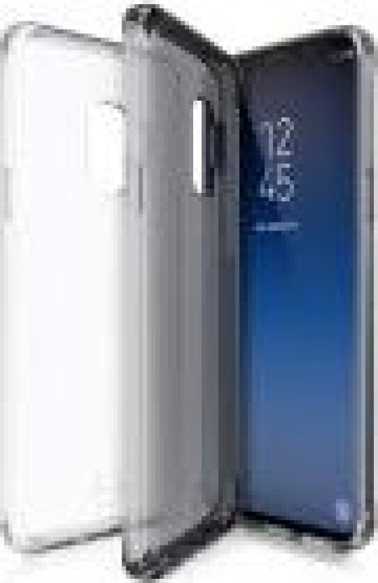 ITSKINS NANO // DUO Zero Gel 2 in 1 - Baksidedeksel for mobiltelefon - termoplast-polyuretan (TPU), Impacthane - svart, gjennomsiktig (en pakke 2) - for Samsung Galaxy S9+