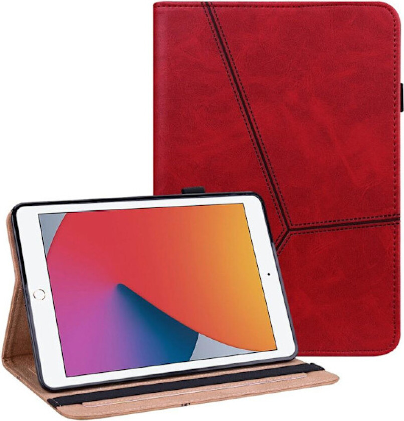 Til iPad 10.2 (2021)/(2020)/(2019) Sammenleggbart deksel - Rød