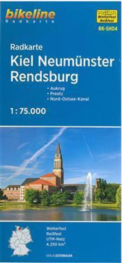 Bikeline Radkarte Kiel Neumünster Rendsburg 1 : 75 000