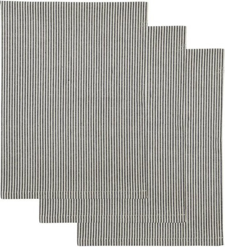 Cook kjøkkenhåndkle 75x55 cm 3 stk mørkegrå
