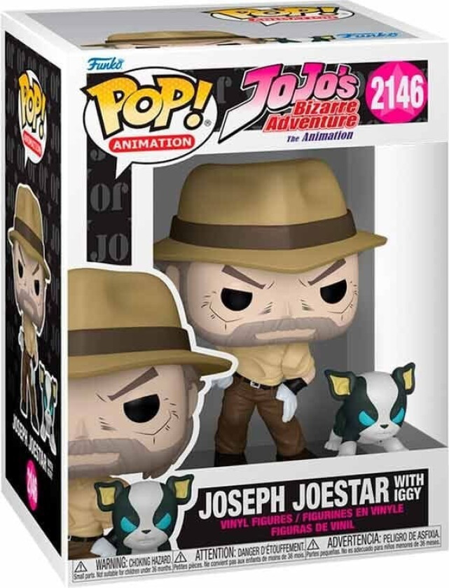 POP figure Jojo's Bizarre Adventure Joseph Joestar with Iggy
