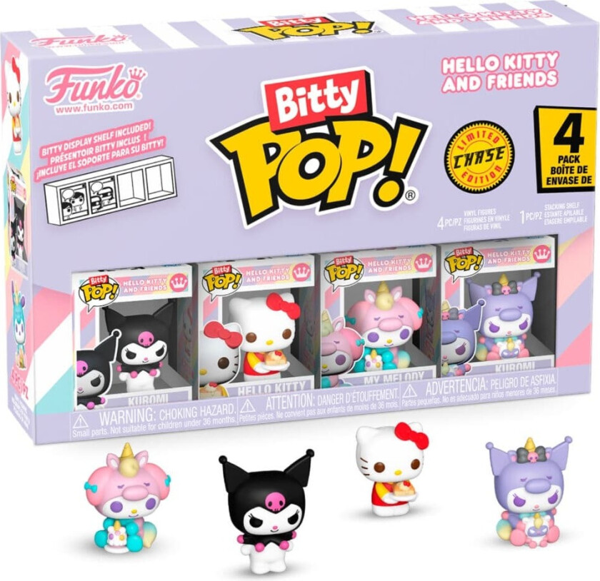 Blister 4 figures Bitty POP Hello Kitty and Friends Kuromi