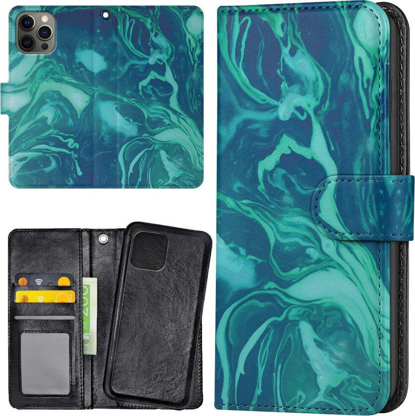 iPhone 15 Pro - Lommebok Deksel Marmor