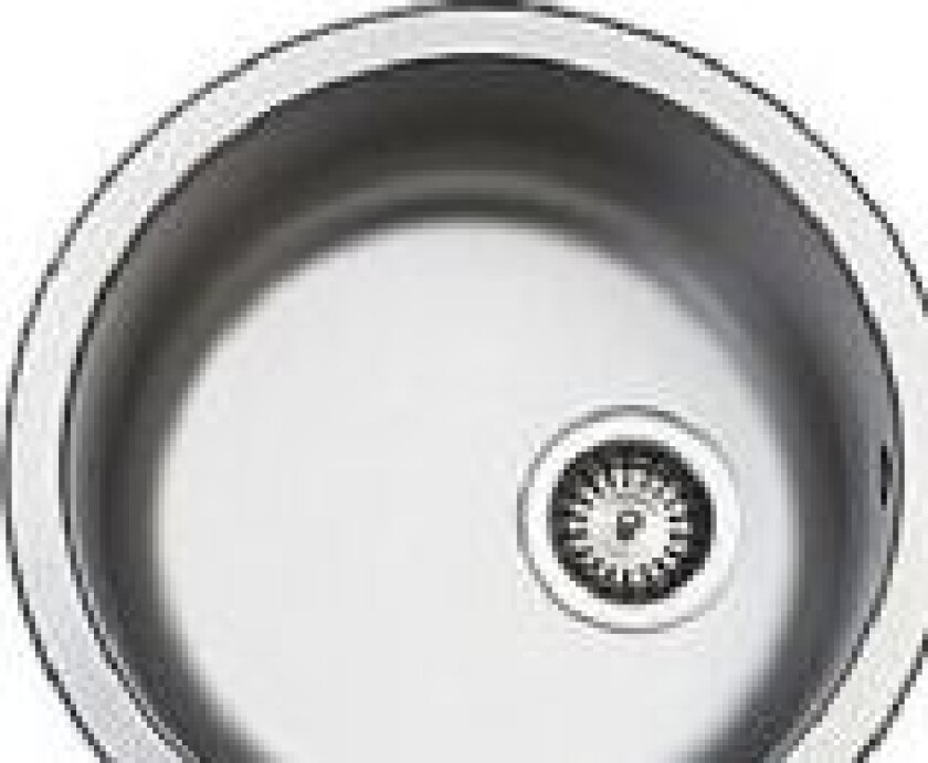 Uni stålvask Ø38 mat. - m.strainer