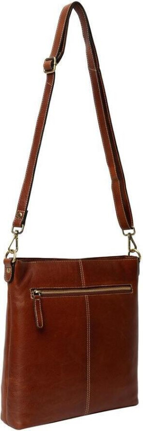 Re:Designed by dixie Moa Big skulderveske i skinn Cognac